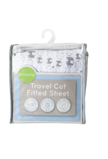 Playette Playette Printed Travel Cot Fitted Sheet