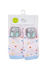 Playette Playette Novelty Rattle Toes Socks Girls - 3-12mths