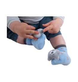 Playette Playette Novelty Rattle Toes Socks Boys 3-12mths
