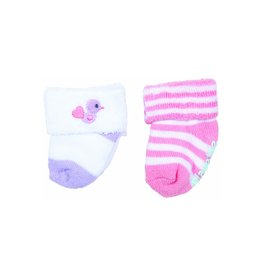 Playette Playette 2 Pack Fashion Bootie Socks Girls 0-3m