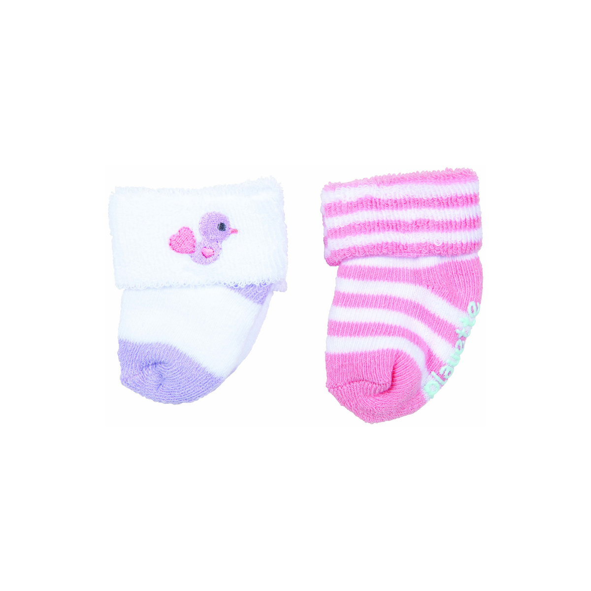 Playette Playette 2 Pack Fashion Bootie Socks Girls 0-3m