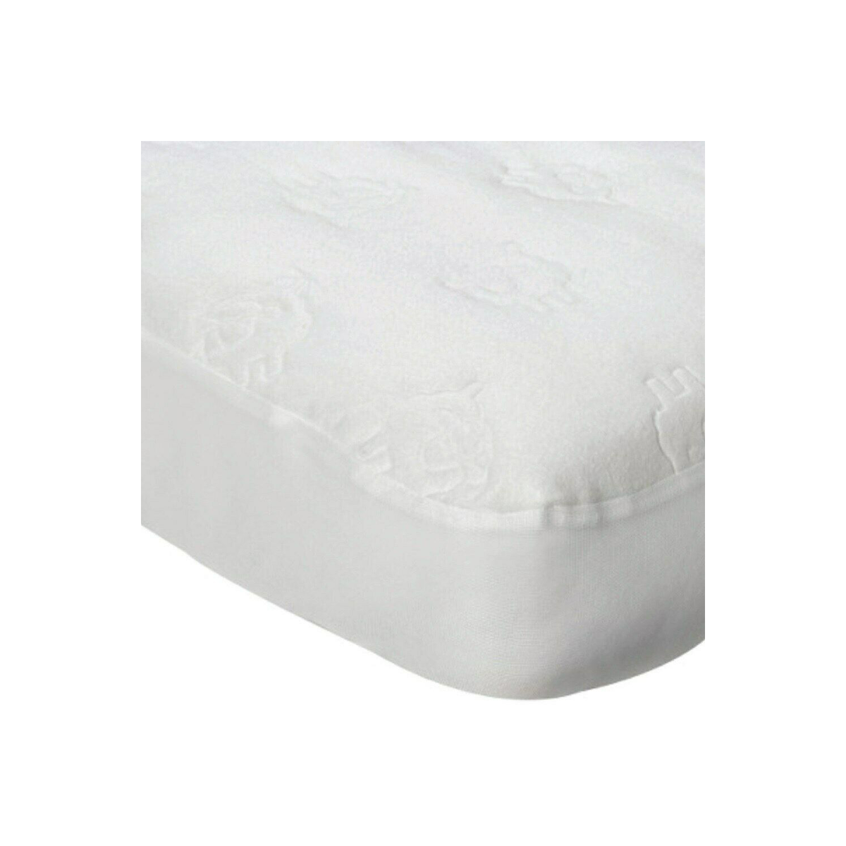 Playette Playette Travel Embossed Mattress  Protector - White