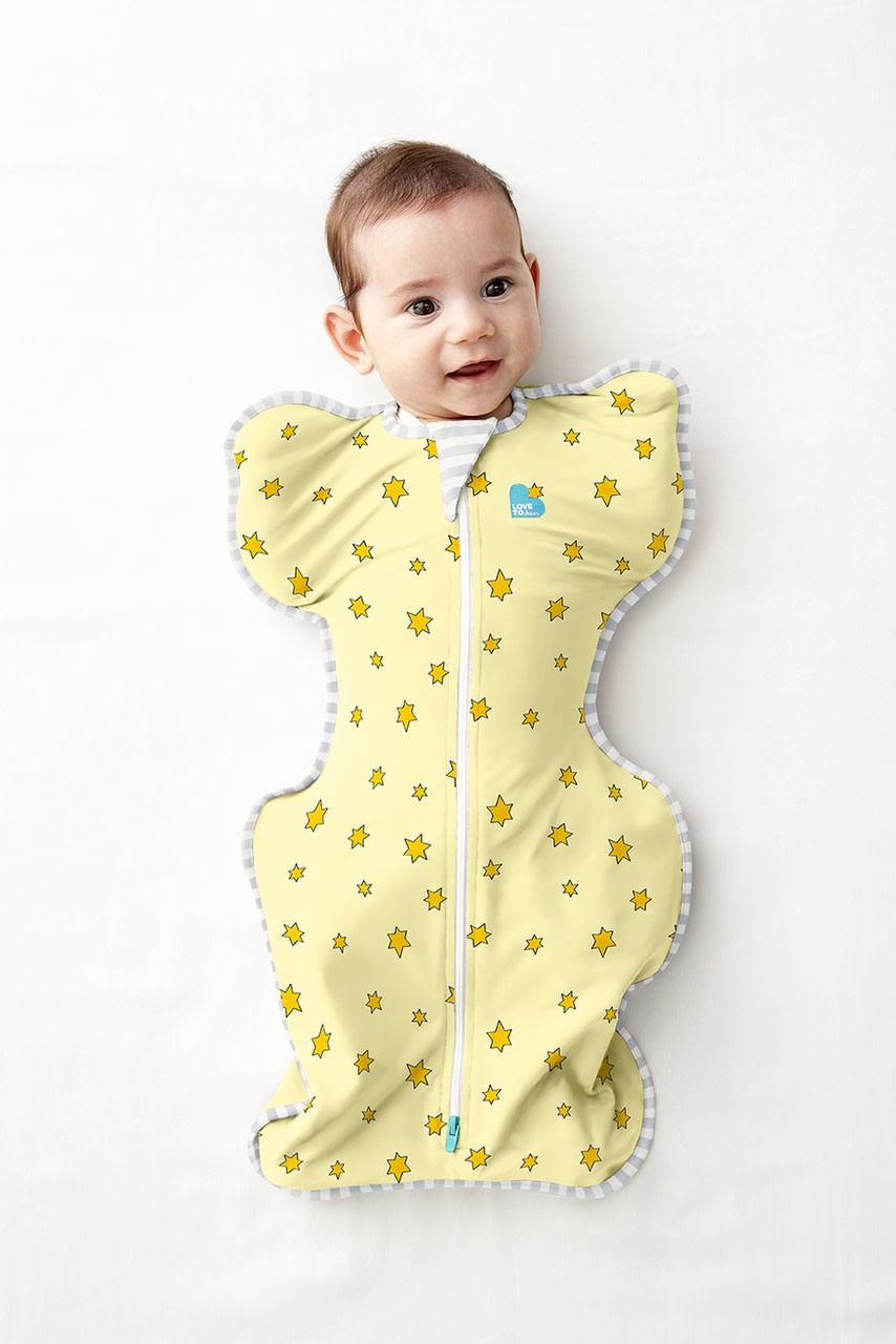 Love To Dream Love To Dream Swaddle UP™ Bamboo Lite 0.2 TOG Yellow-Stars