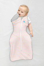 Love To Dream Love To Dream Swaddle UP™ Transition Bag Original 1.0 TOG Dusty Pink & White Stripe