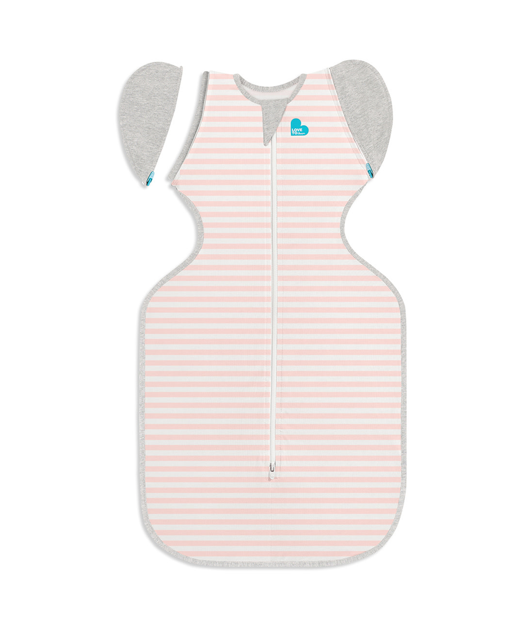 Love To Dream Love To Dream Swaddle UP™ Transition Bag Original 1.0 TOG Dusty Pink & White Stripe