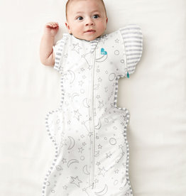 Love To Dream Love To Dream Swaddle UP™ Transition Bag Bamboo 1.0 TOG Cream- Moon & Stars