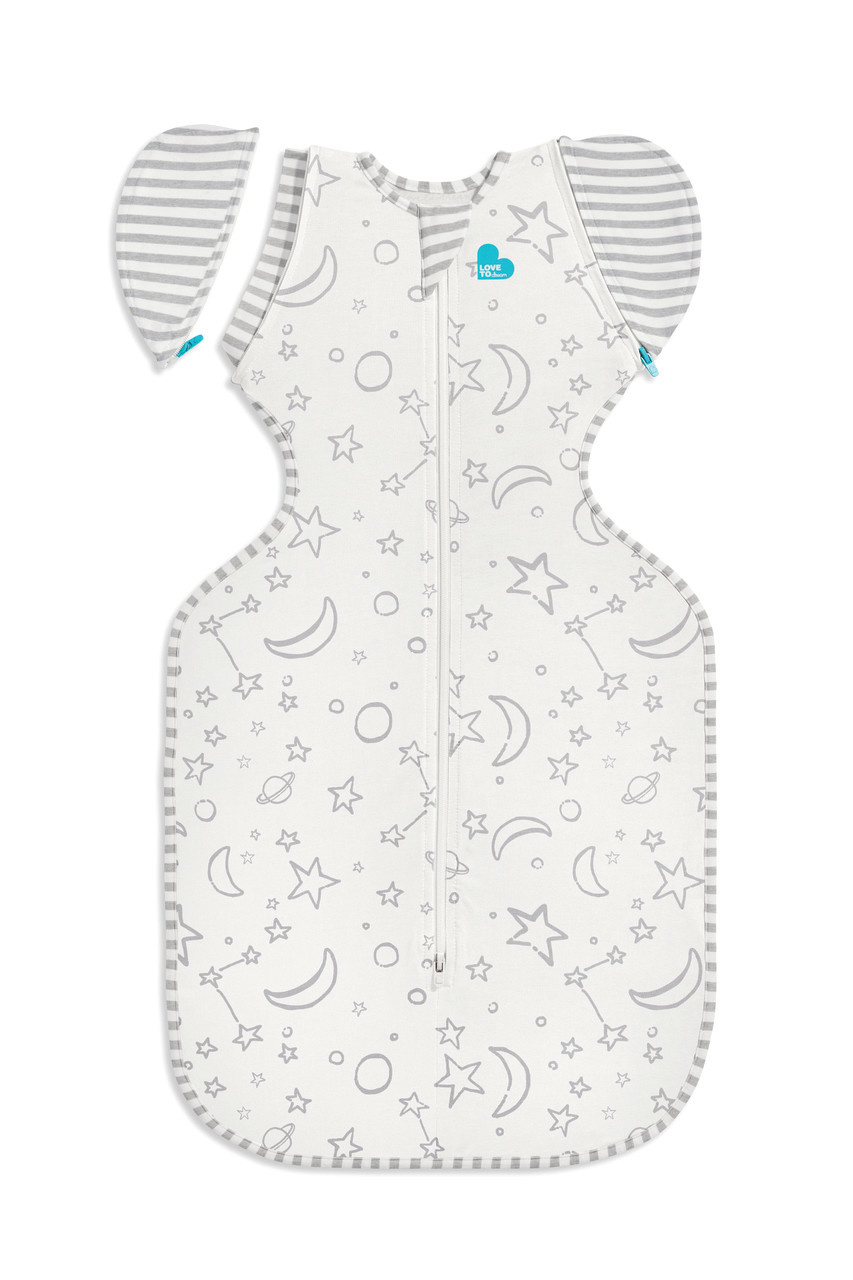 Love To Dream Love To Dream Swaddle UP™ Transition Bag Bamboo 1.0 TOG Cream- Moon & Stars