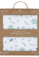 Living Textiles Living Textiles Organic Muslin Change Pad Cover - Banana Leaf