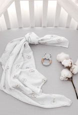 Living Textiles Living Textiles Muslin Swaddle & Teether Gift Set