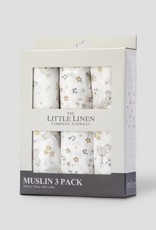 Little Linen Little Linen Muslin 3 Pack Prints - Cheeky Koala