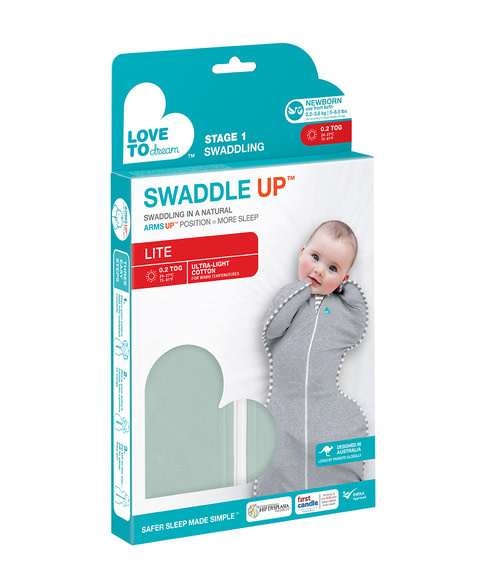Love To Dream Love To Dream Swaddle UP™ Lite 0.2 TOG Olive