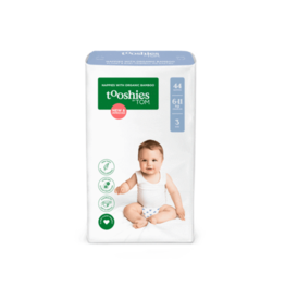 Tooshies Tooshies Organic Bamboo Nappies Size 3 Crawler 6-11kg 44pk