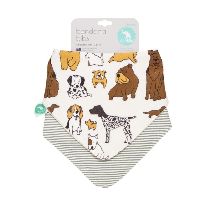 All4Ella All4Ella Bandana Bibs 2pk Reversible