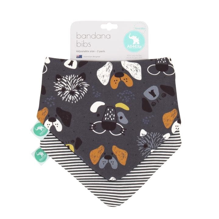 All4Ella All4Ella Bandana Bibs 2pk Reversible