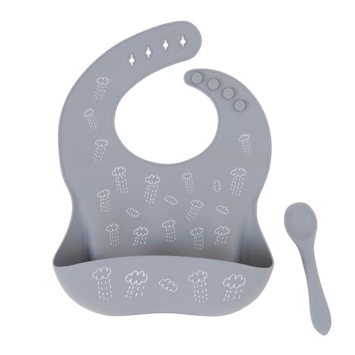 All4Ella All4Ella Silicone bibs with spoon and reusable pouch