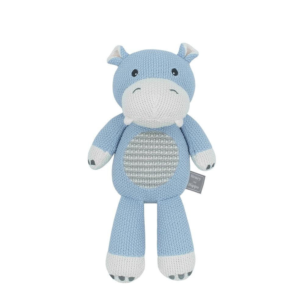 Living Textiles Living Textiles Whimsical Softie Toy - Henry the Hippo