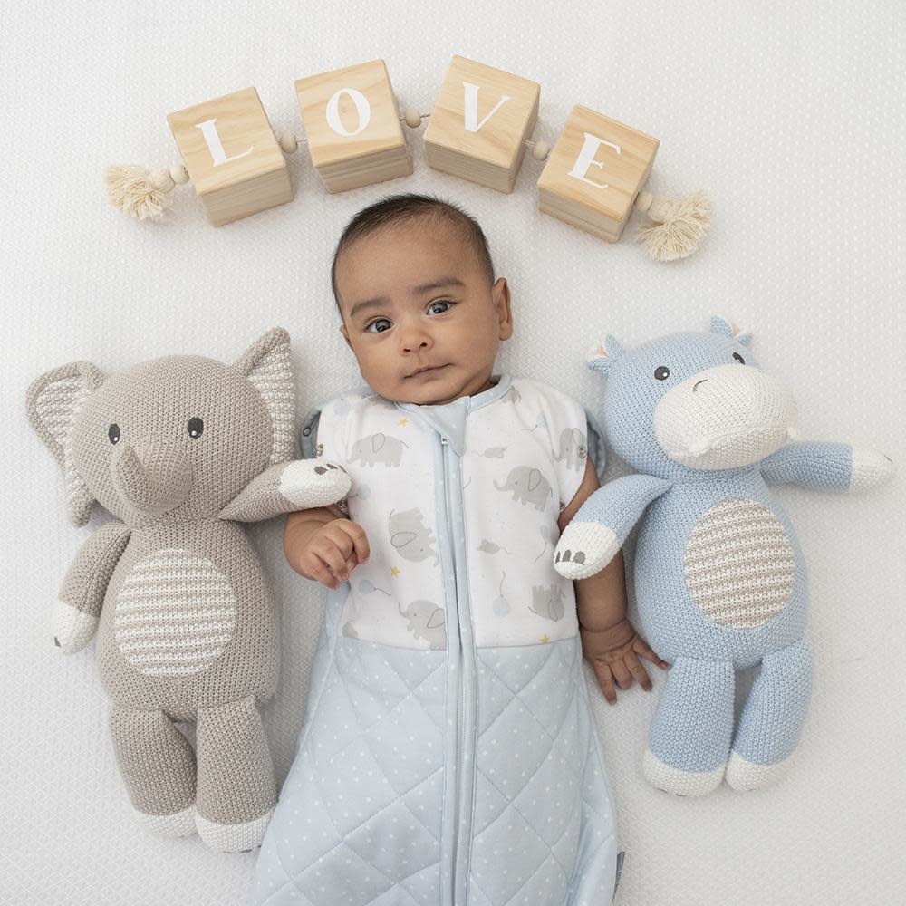 Living Textiles Living Textiles Whimsical Softie Toy - Henry the Hippo