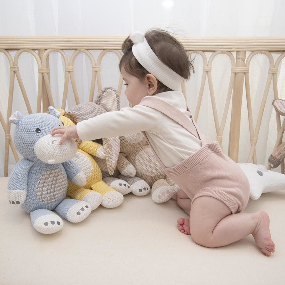 Living Textiles Living Textiles Whimsical Softie Toy - Henry the Hippo