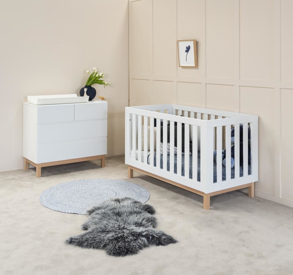 BabyRest BabyRest Bailey Cot 120x60cm White