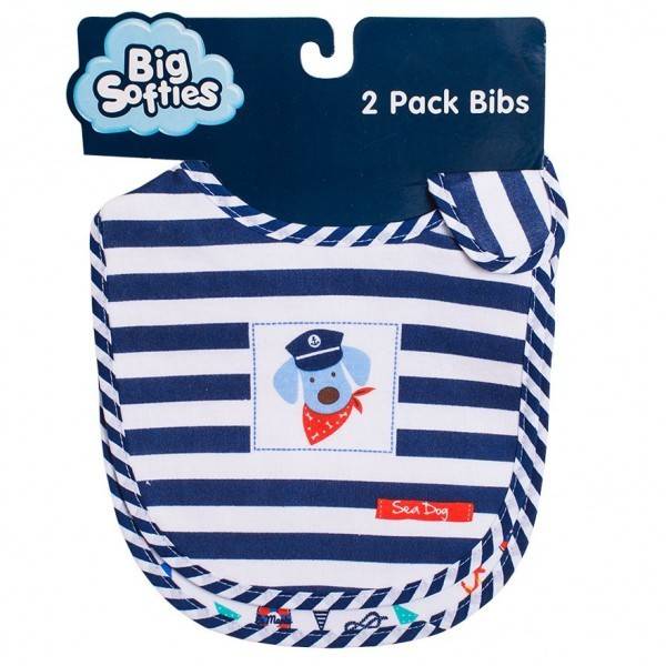 Big Softies Big Softies Bib 2 Pack Side Closure