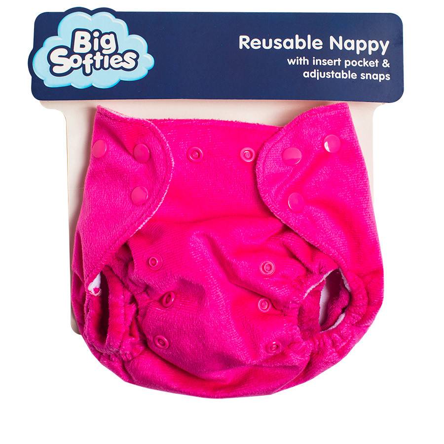 Big Softies Big Softies Minky Nappy Cover Plain - Reusable