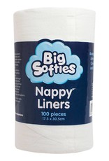 Big Softies Big Softies Bamboo Nappy Liners Pack of 100 White