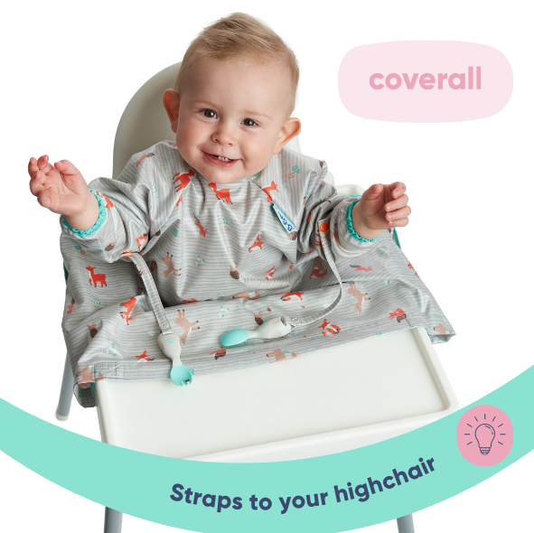 Bibado Bibado High Chair Cover-all Bib Long Sleeve