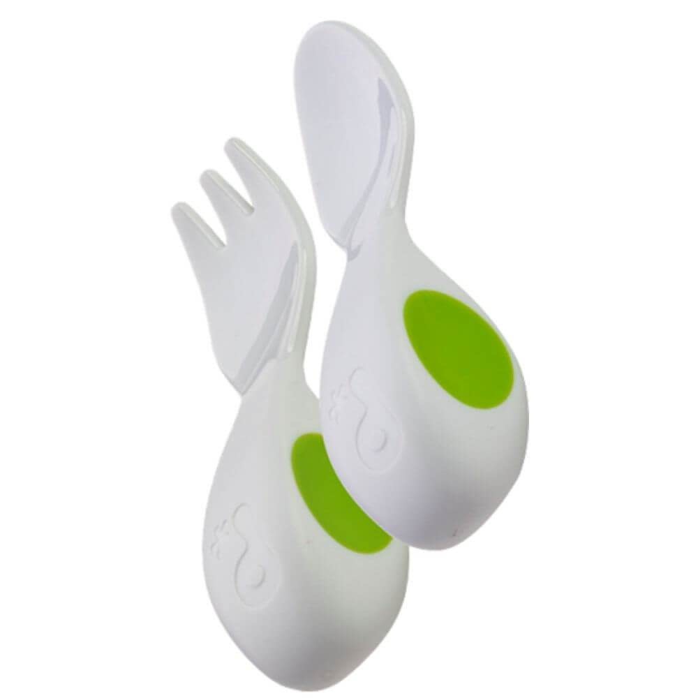 Doddl Doddl Baby Cutlery & Case Lime