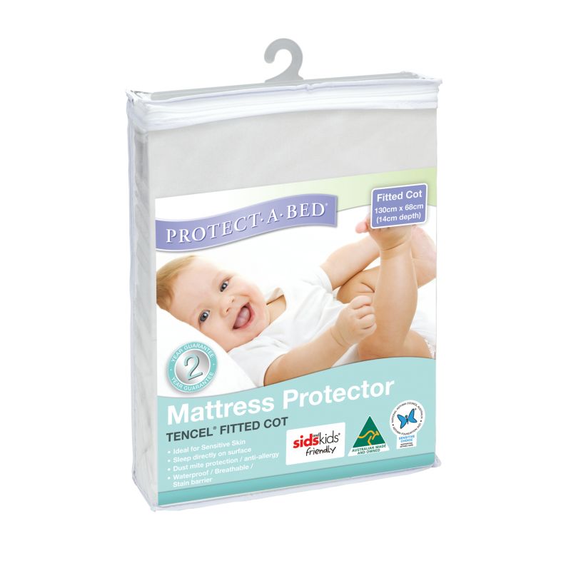 Protect-A-Bed Protect-A-Bed Mattress Protector Tencel Fitted Cot (130cmx68cm)
