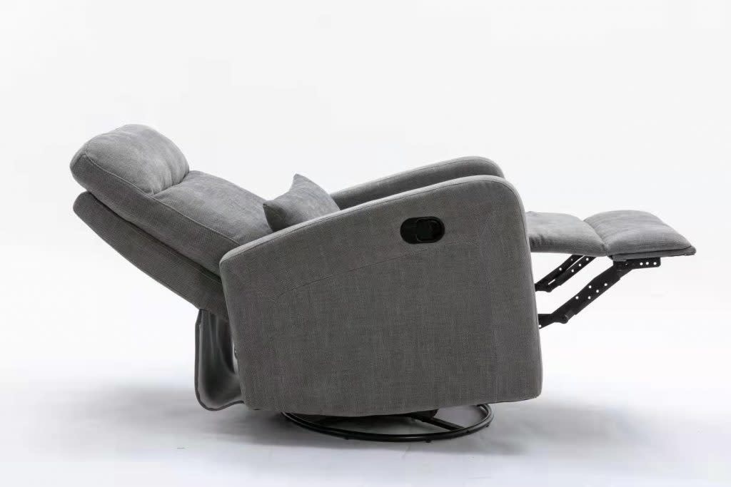 Cocoon Cocoon Plush Reclining Glider Chair Dove Grey