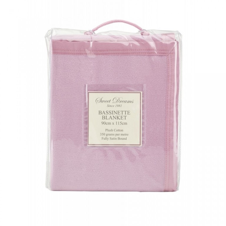 Sweet Dreams Sweet Dreams Bassinette Satin Bound Blanket