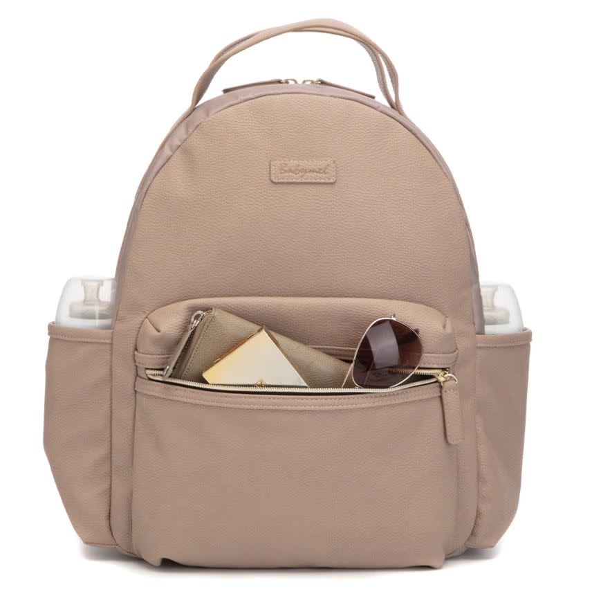 Babymel Babymel Lola Vegan Leather Almond Backpack