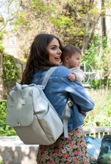 Babymel Babymel Robyn Convertible Backpack Faux Leather Pale Grey