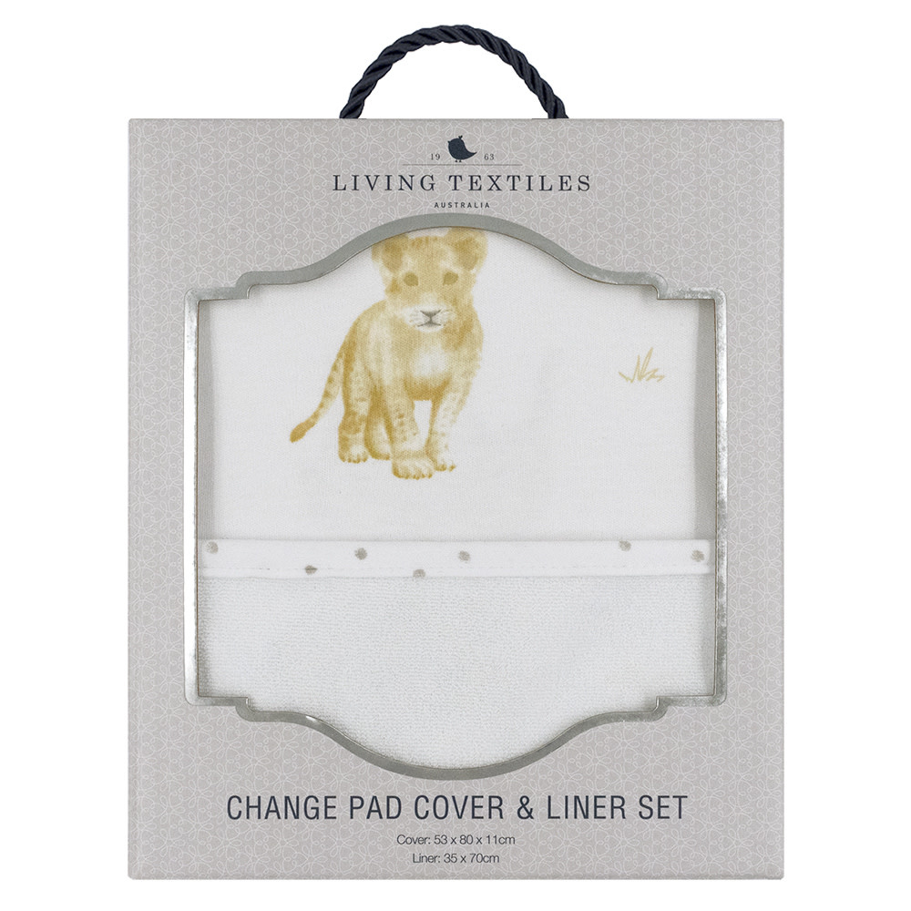 Living Textiles Living Textiles Jersey Change Pad Cover & Liner - Savanna Babies