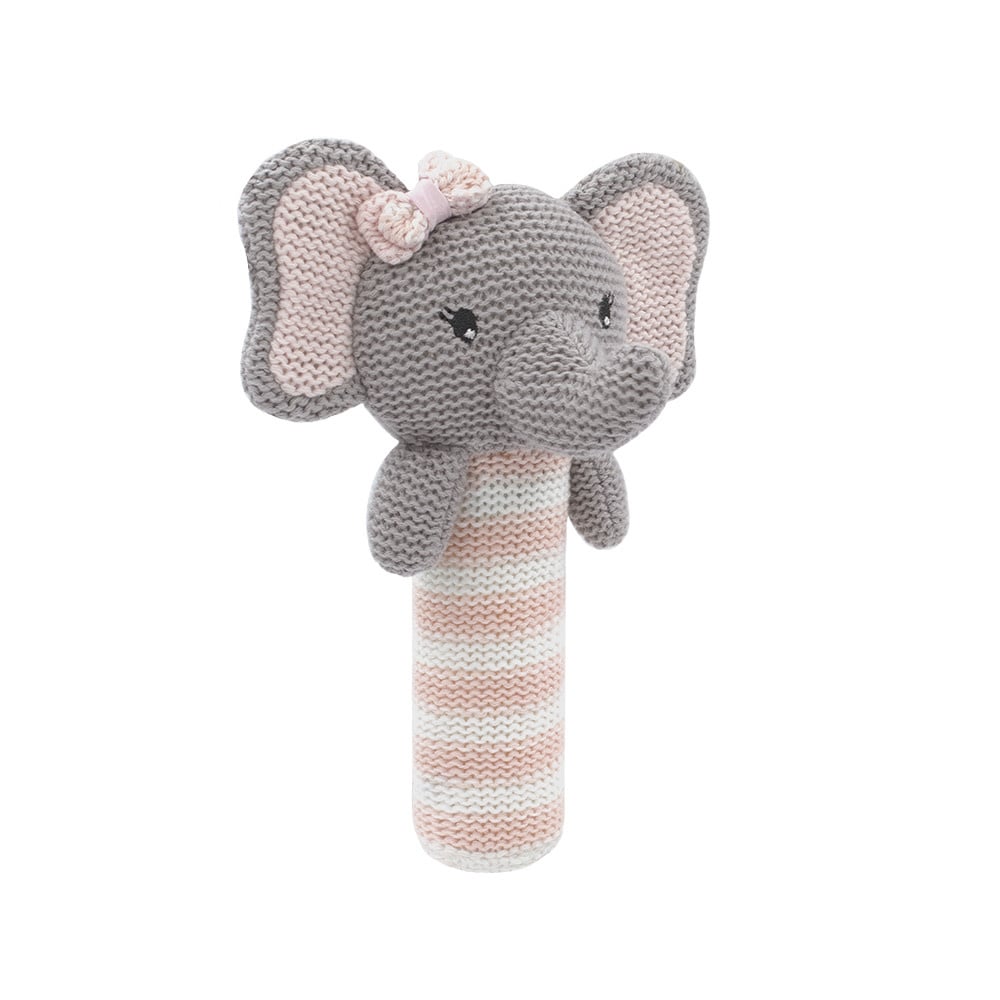 Living Textiles Living Textiles "Squeeze Me" Squeakers - Girl Elephant