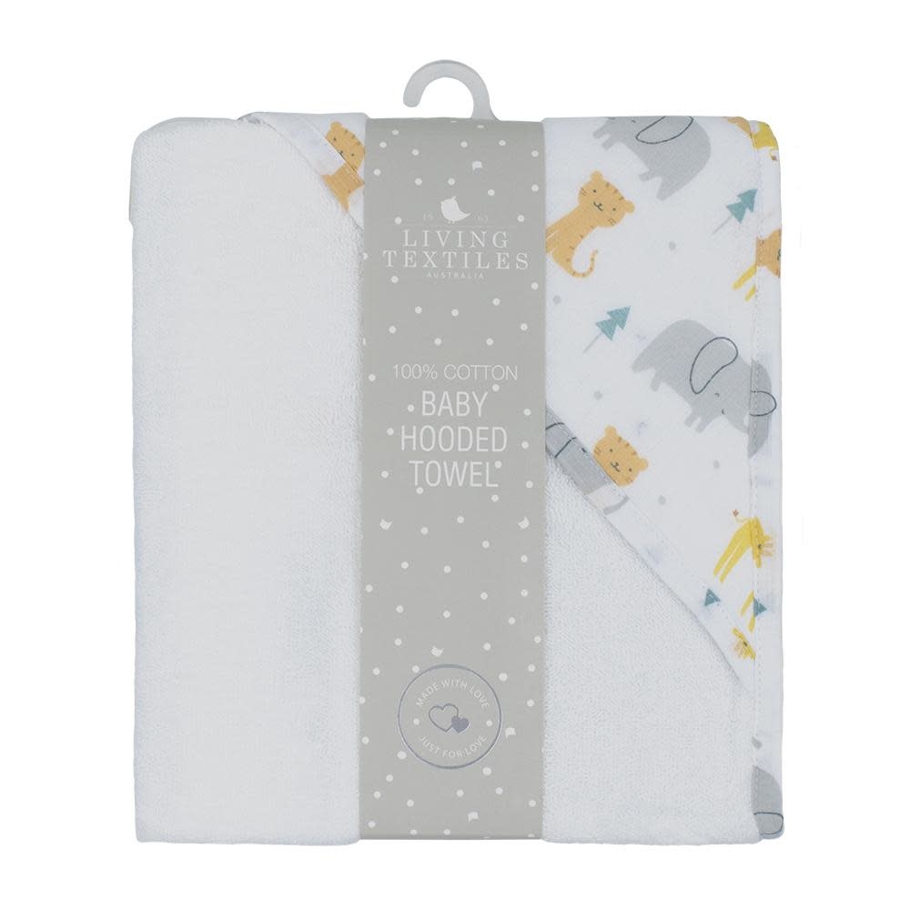 Living Textiles Living Textiles Muslin Hooded Towel