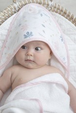 Living Textiles Living Textiles Botanical Organic Muslin Hooded Towel with organic terry towelling