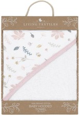 Living Textiles Living Textiles Botanical Organic Muslin Hooded Towel with organic terry towelling