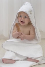 Living Textiles Living Textiles Dandelion Organic Muslin Hooded Towel with Organic Terry Towelling