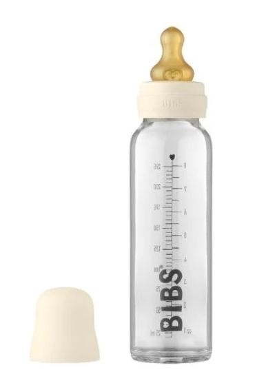 BIBS BIBS 225ml Glass Bottle Set Latex
