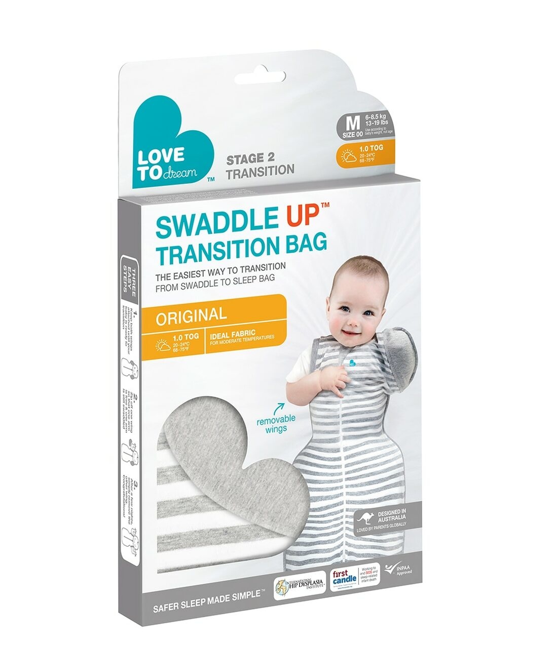 Love To Dream Love To Dream Swaddle UP Transition Bag Original 1.0Tog
