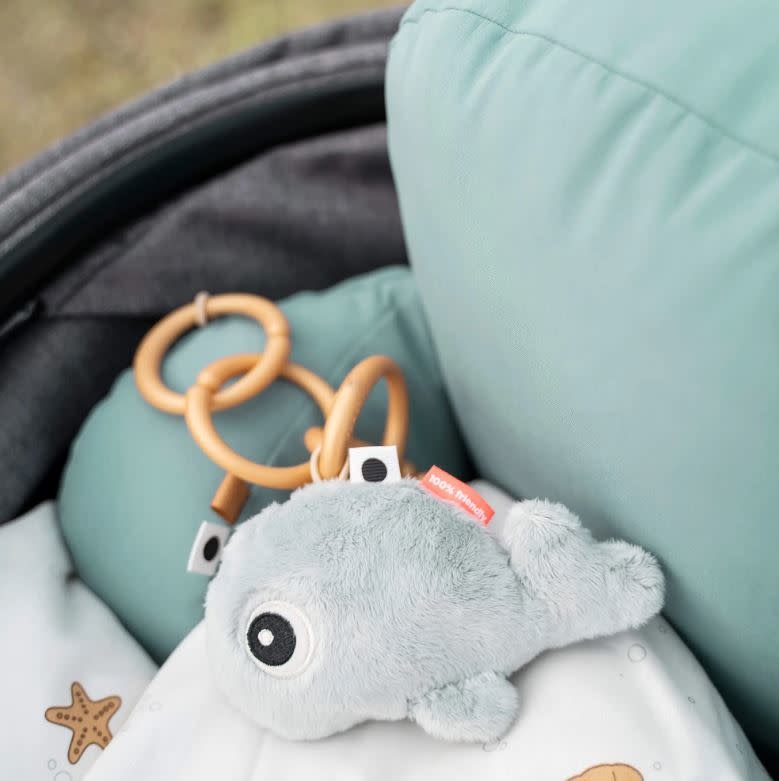 Done By Deer Done By Deer Tiny Sensory Rattle Wally Blue