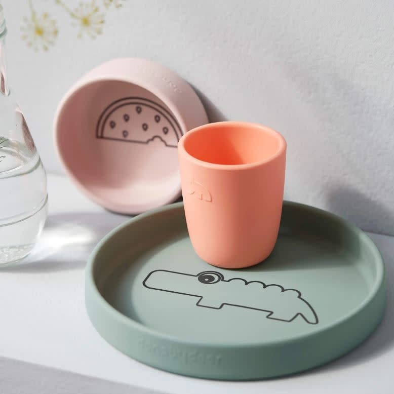 Done By Deer Done By Deer Silicone dinner set Croco Colour Mix