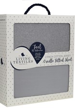 Living Textiles Living Textiles 2-pack Jersey Cradle Fitted Sheet