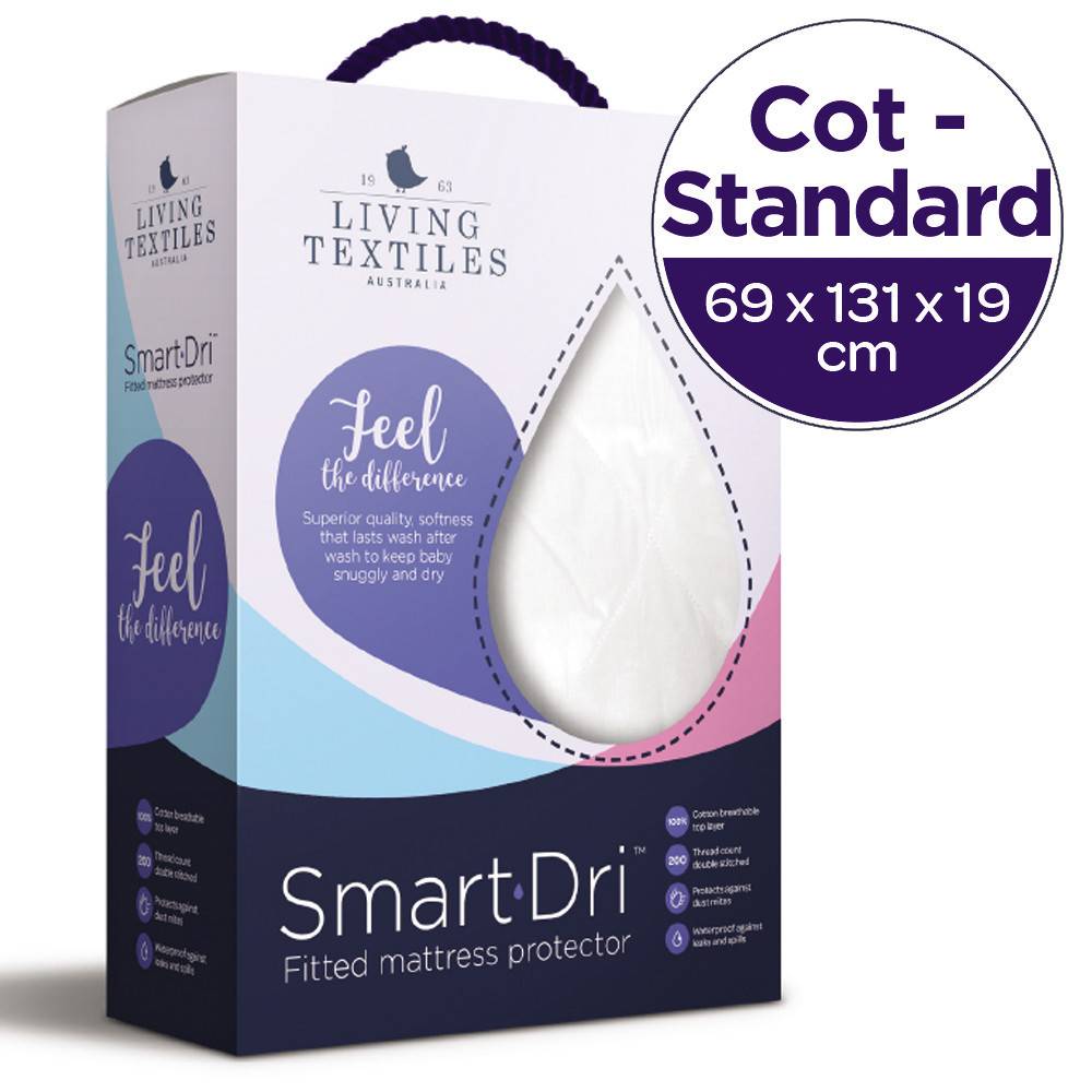Living Textiles Living Textiles Smart-Dri™  Waterproof mattress protector Cot - Standard
