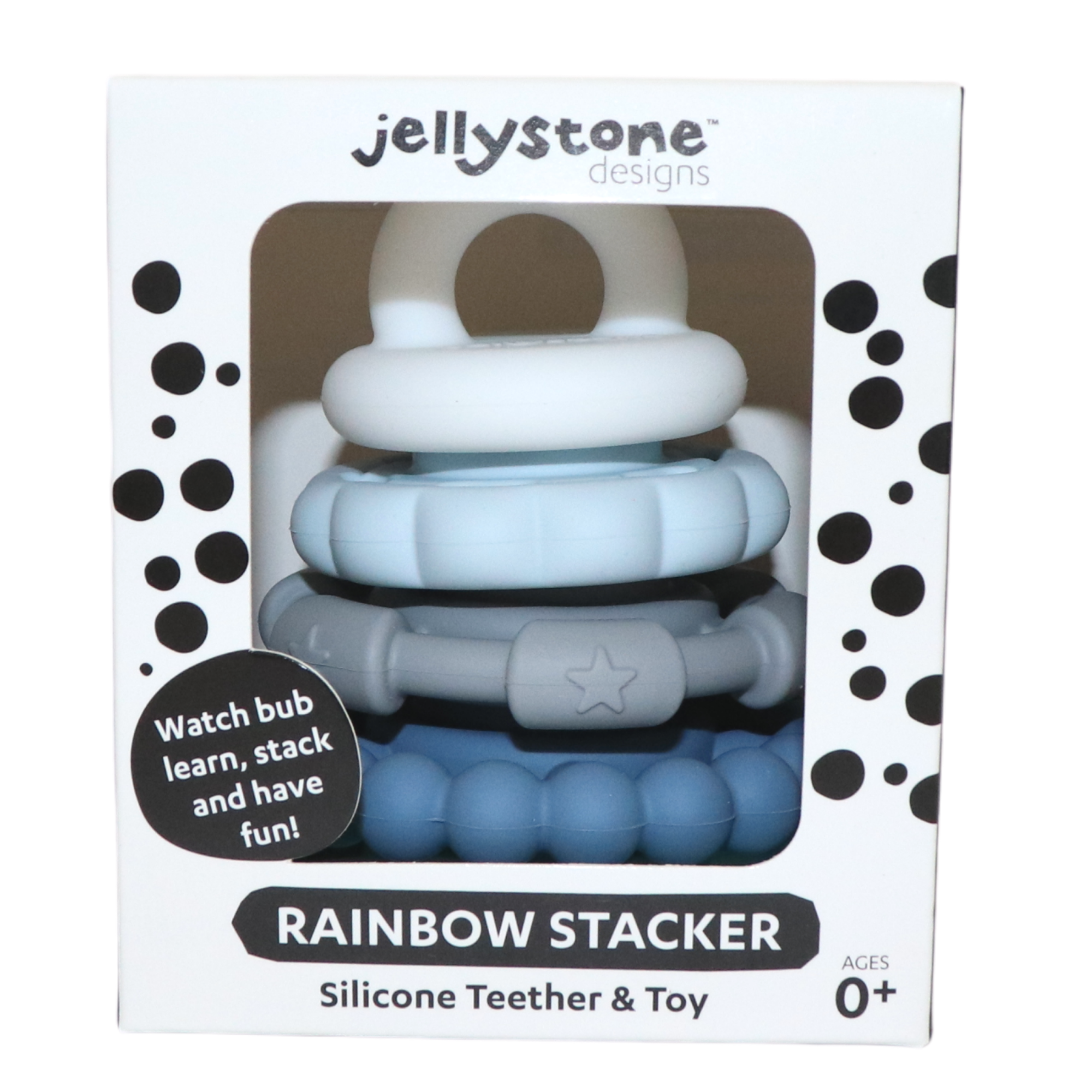 JellyStone Jellystone Rainbow Stacker Teether & Toy