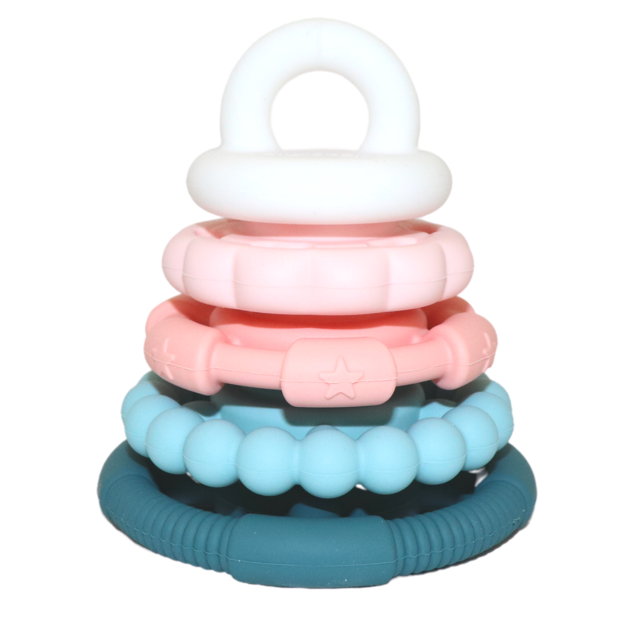 JellyStone Jellystone Rainbow Stacker Teether & Toy