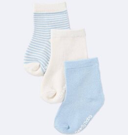 Boody Baby Boody Baby Socks 3 Pack Chalk/Sky