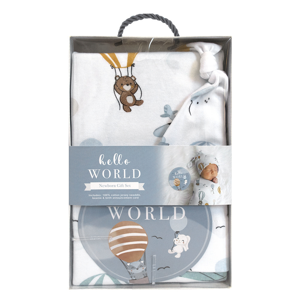 Living Textiles Living Textiles Hello World Gift Set