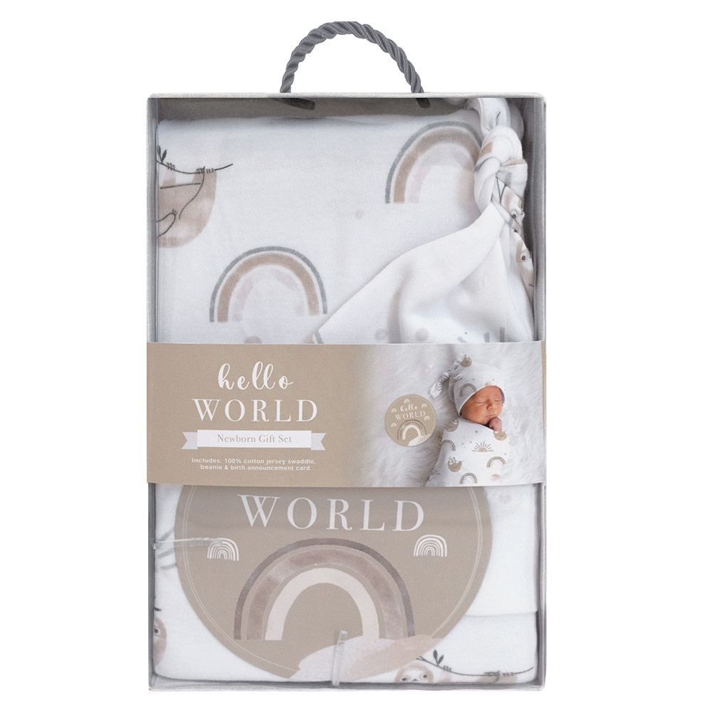 Living Textiles Living Textiles Hello World Gift Set